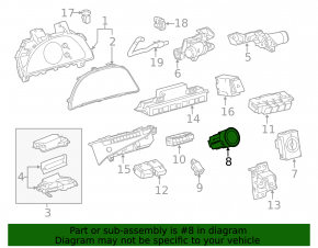 Кнопка start\stop Lexus RX350 20-22