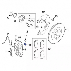 Датчик ABS передний левый Ford Transit Connect MK2 13-23
