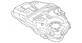 Топливный бак Mazda CX-5 17-21 FWD 2.5