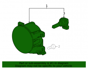 Proiector de ceață dreapta pentru Honda Pilot 16-18