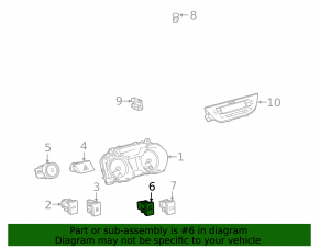 Кнопка BSM Toyota Avalon 13-18