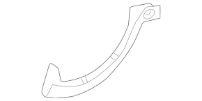 Накладка петли крышки багажника правая Mercedes C-class W205 15-21