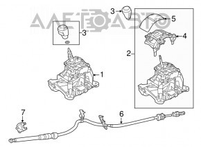 Накладка шифтера Mazda 6 14-17 Sport, царапины