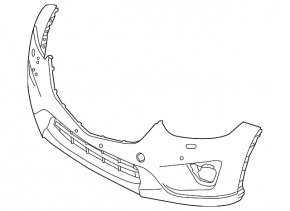 Бампер передний голый Mazda CX-5 13-16