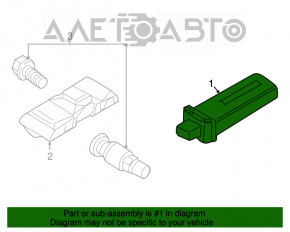 Tire Pressure Monitor System Antenna Sensor BMW X5 E70 07-13