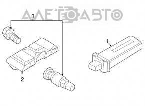 Tire Pressure Monitor System Antenna Sensor BMW X5 E70 07-13