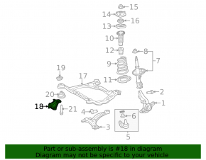 Capacul de protecție a roții din față, stânga, pentru Toyota Sienna 04-10