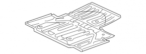 Корыто багажника Lexus RX350L 18-22 long