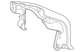 Кронштейн DRL правый Toyota Highlander 14-16