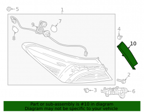 Ornament stop aripă exterioară spate dreapta Toyota Camry v70 18-18, fabricație japoneză