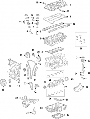 Коленвал Chevrolet Volt 16-19 стандарт