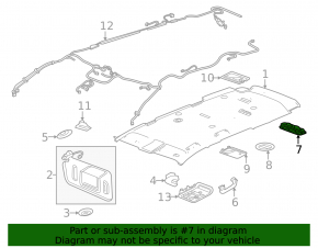 Lampă de plafon spate Chevrolet Equinox EV 24-26