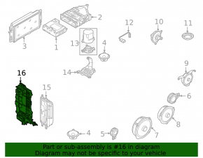 Suport amplificator audio Audi A3 22-26