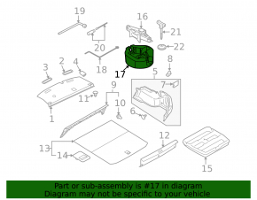 Пенопласт под инструмент Subaru Outback 10-14