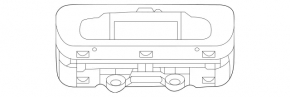 Кнопка управления пневмо-подвеской Mercedes X167 GLS 450 20-26 хром