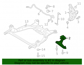 Рычаг нижний передний левый Ford Fusion mk5 13-20