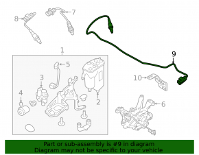 Лямбда-зонд второй Land Rover Discovery Sport 18-24 2.0