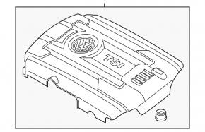 Накладка двигателя VW Golf 15-19 1.8T gen3