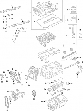 Головка блока цилиндров в сборе BMW X1 F48 20-22 B46A20B 2.0T