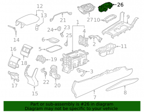 Кнопка паркинга Honda Accord 18-22 hybrid