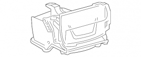 Бокс карман центральной консоли Toyota Camry v50 12-14 usa черный