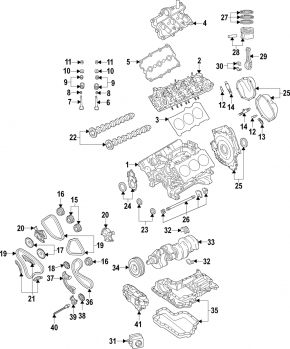 Распредвал впуск левый Audi Q7 16-19 3.0T