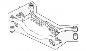 Подрамник задний VW CC 08-17