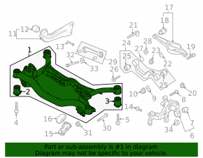 Подрамник задний VW CC 08-17