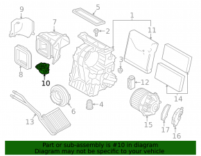 Актуатор моторчик привод печки вентиляция Mini Cooper F56 3d 14-