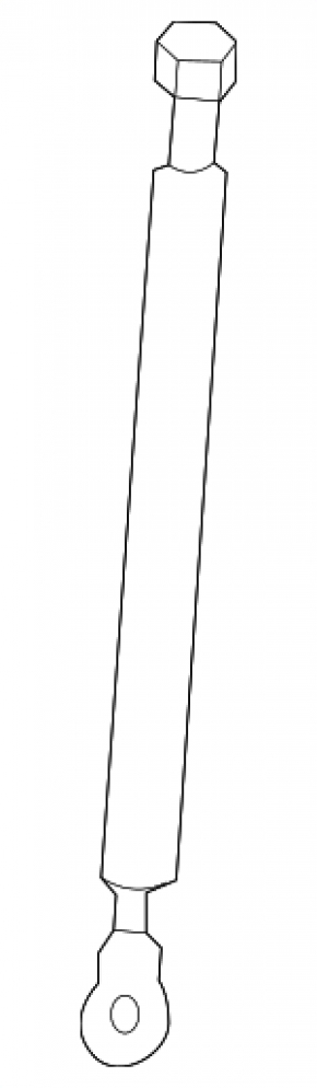 Амортизатор двери багажника правый Honda Fit 15-20 mexico