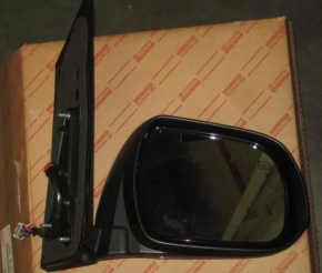 Зеркало боковое правое в сборе Toyota Sienna 11-12 16 пинов, подогрев, поворотник, серое
