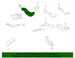 Воздуховод батареи Lexus GS450h 07-08 №2