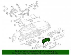 Обрамление щитка приборов BMW X3 G01 22-24