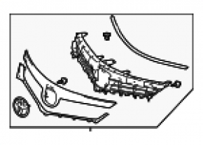 Grila radiatorului Toyota Avalon 13-15 hibrid, sub radar