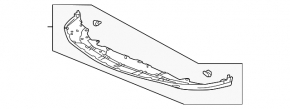 Накладка губы переднего бампера Acura MDX 21-26 2022-26