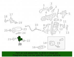 Петля двери нижняя передняя левая Mercedes A-class V177 19-22