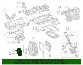 Шкив коленвала Mercedes W167 GLE 350 450 20-23 3.0h M256