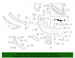 Suport bara față dreapta sub far Mazda CX-7 06-09