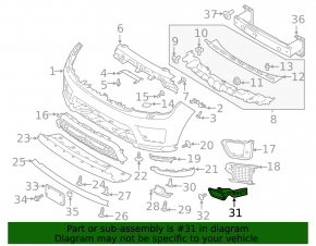 Conductă disc de frână stânga pentru Land Rover Range Rover Sport 18-22.