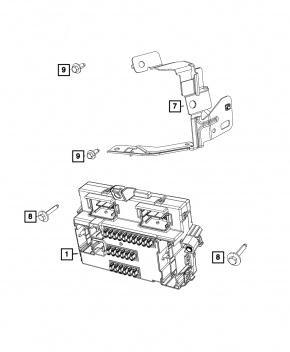 Body Control Module Jeep Cherokee KL 14-23