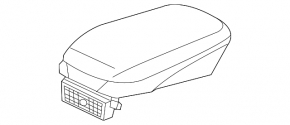 Подлокотник центральной консоли Hyundai Elantra UD 11-13 кожа, черный