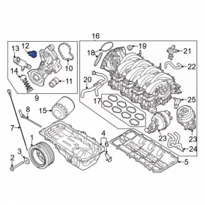 Senzor presiune ulei Ford Escape MK4 23- 1.5T