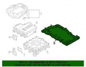 Cadru radiator de răcire cu invertor pentru Hyundai Ioniq 20-21 EV