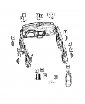 Сабвуфер Jeep Compass 17-26