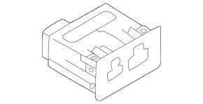 USB Hub центральной консоли Mitsubishi Outlander 22-26 задний