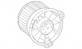 Motor ventilator încălzire spate pentru Toyota Highlander 20 - nou original