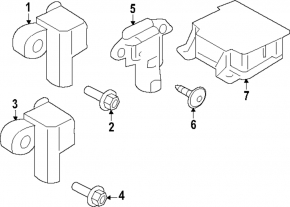 Modul airbag SRS, computer airbag, Hyundai Santa Fe 24-26 HEV