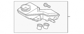 Бачок ГТЦ Mazda 3 14-18 BM 2.0 2.5 АКПП