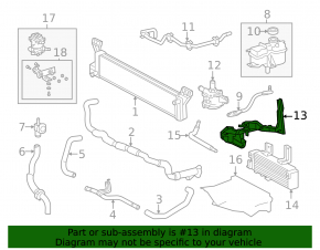 Кронштейн насоса охлаждения инвертора Lexus RX450h 16-19