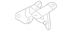 Петля двери багажника нижняя левая BMW X5 F15 14-18